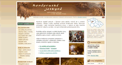 Desktop Screenshot of jeskyne.cesky-kras.cz